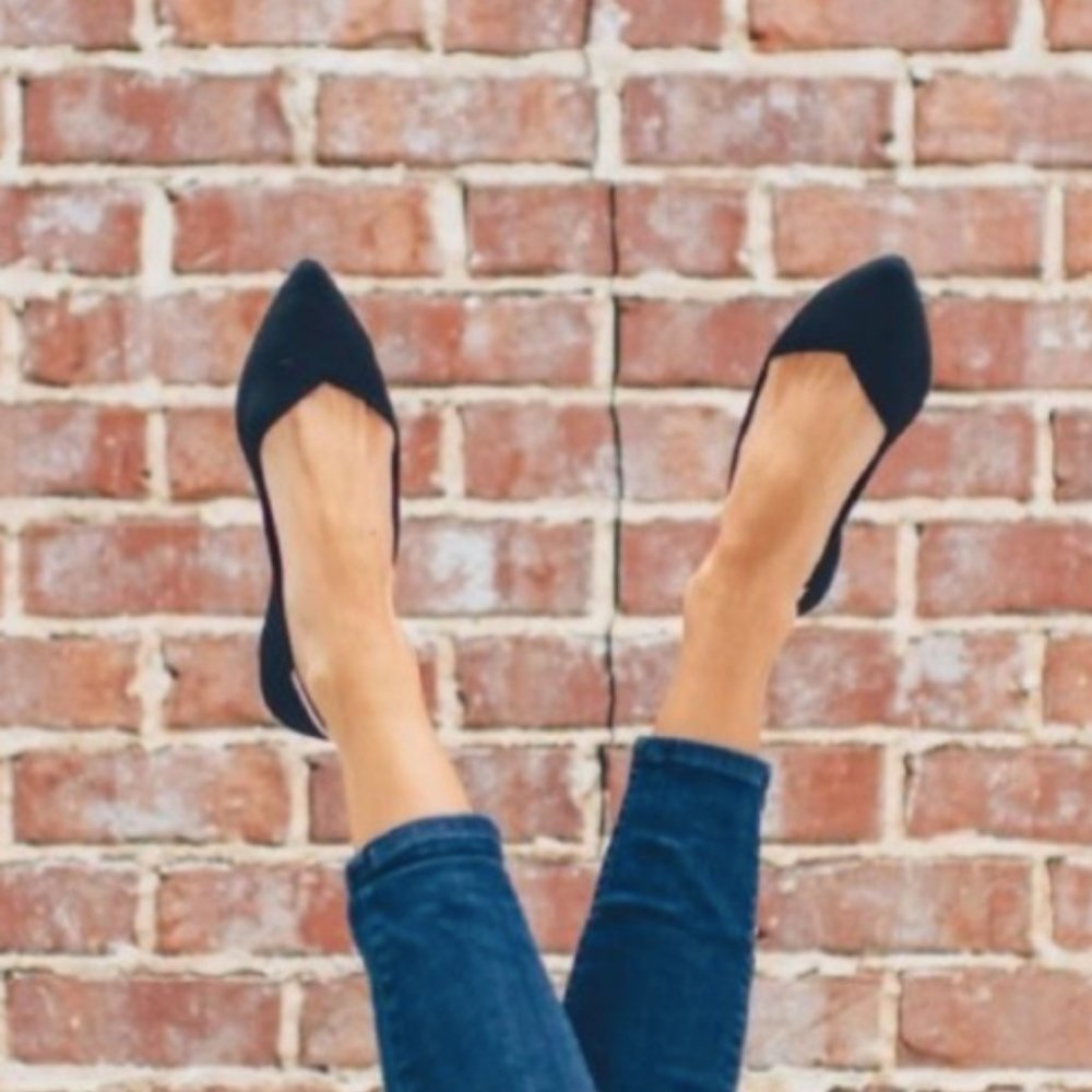 Rothy’s Black Point Sz 8 Flats